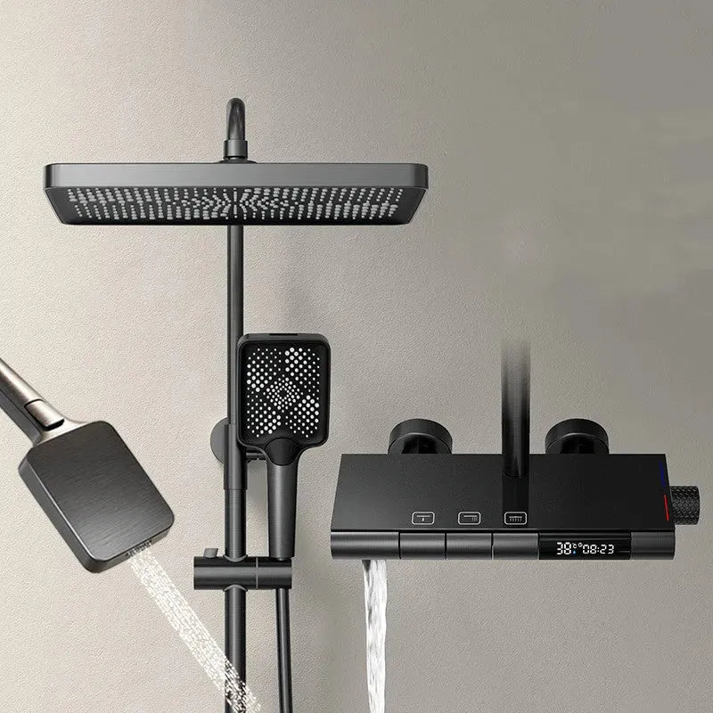 High Copper Shower Set Constant Temperature Digital Display - Bellarte Enchanté High Copper Shower Set Constant Temperature Digital Display